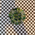 Cenicero Hexagonal Vidrio Calavera Cogollo